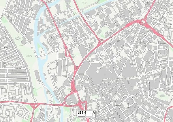 Leicester LE1 4 Map