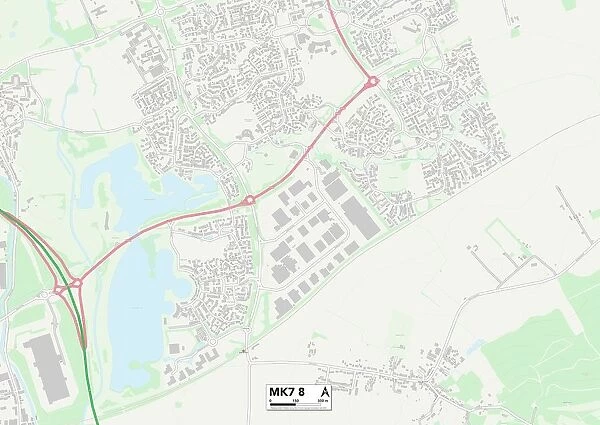 Milton Keynes MK7 8 Map
