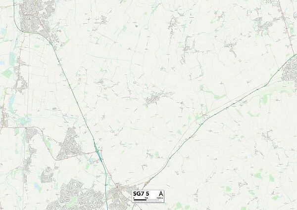 North Hertfordshire SG7 5 Map