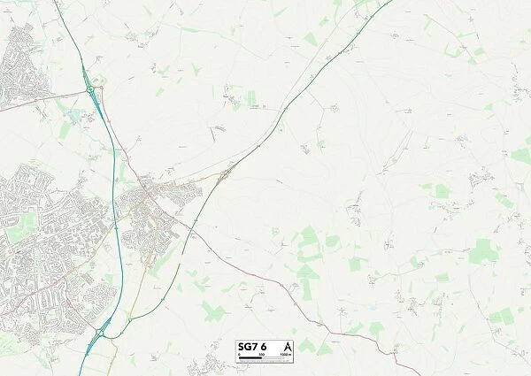 North Hertfordshire SG7 6 Map