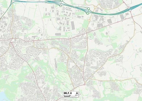 North Lanarkshire ML1 4 Map