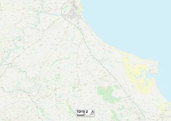 Northumberland TD15 2 Map
