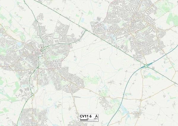 Nuneaton & Bedworth CV11 6 Map