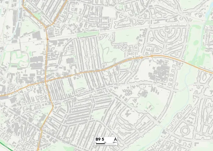 Framed Print : Birmingham City Centre Street Map Print Framed Print : Birmingham City Centre Street Map Print