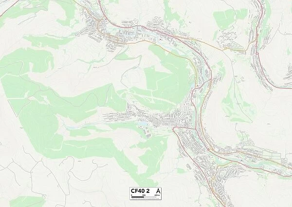 Rhondda Cynon Taf CF40 2 Map