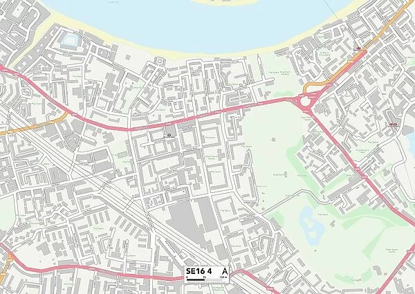Southwark SE16 4 Map