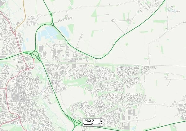 St Edmundsbury IP32 7 Map