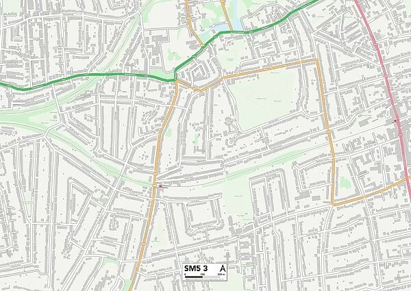 Sutton SM5 3 Map