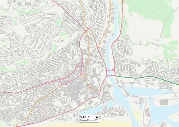 Swansea SA1 1 Map