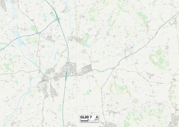 Tewkesbury GL20 7 Map
