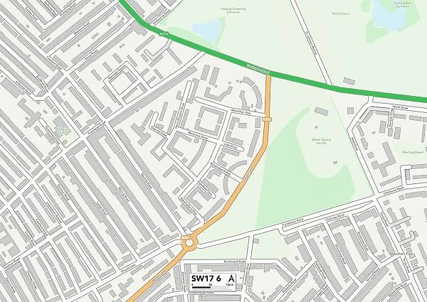 Wandsworth SW17 6 Map