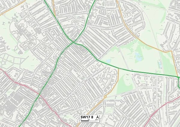 Wandsworth SW17 8 Map
