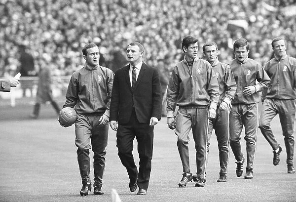1967 FA Cup final at Wembley Stadium. Tottenham Hotspur 2 v 1 Chelsea