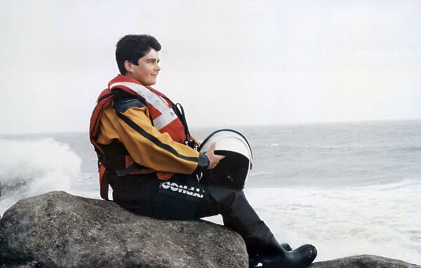 36 year old Aileen Jones, the only female helm in the RNLI in Wales