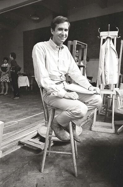 Actor Anthony Perkins during rehearsals for The Male Animal June 1968