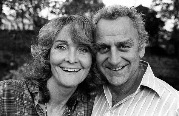 Actor John Thaw at home with wife Sheila Hancock, May 1981