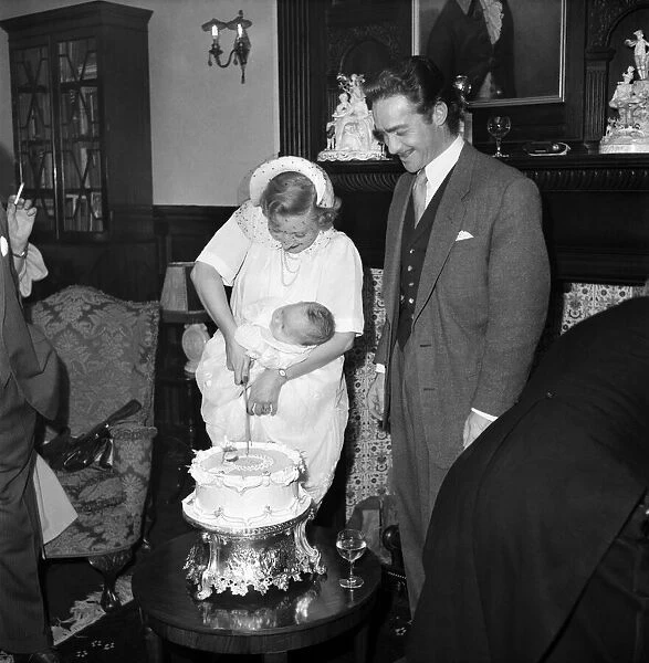 Actor Richard Todd with his wife and baby Peter. September 1952 C4627