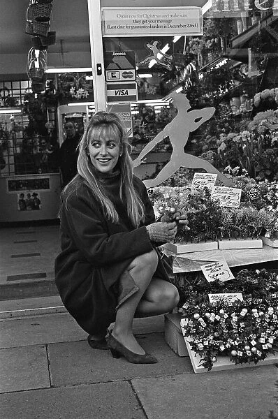 Actress Carol Royle seen here at Modern Floral Services, 376 Cheriton Road, Folkestone