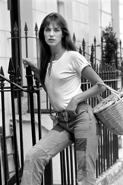 Actress: Jane Birkin. August 1974 S74-5031-002 For sale as Framed ...
