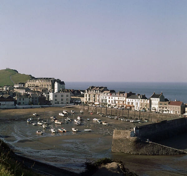 Aerial view of the town of Ilfracombe on the North Devon coast, 1971