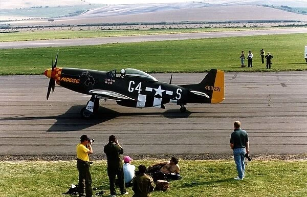 Air Aircraft North American P51 Mustang WW2 fighter plane in USAF markings