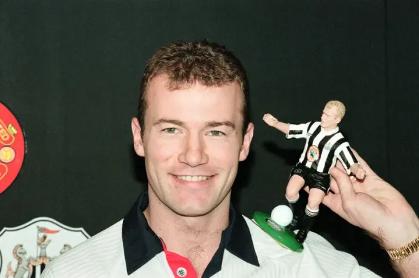 Alan Shearer with Soccer Superheroes Figure Print, Art
