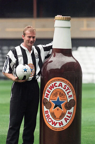 Alan Shearer signs for Newcastle United. 6th August 1996