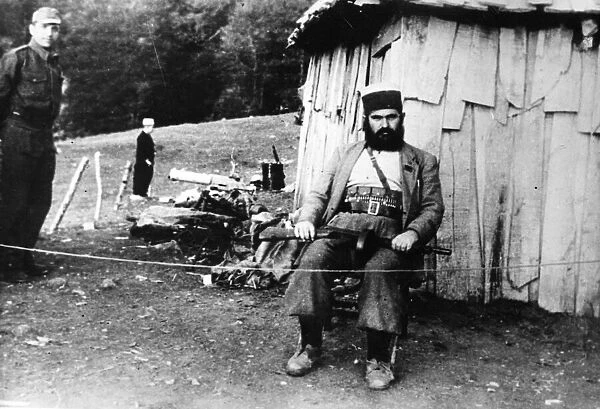 Albanian guerrilla Baba Faya. Circa February 1944
