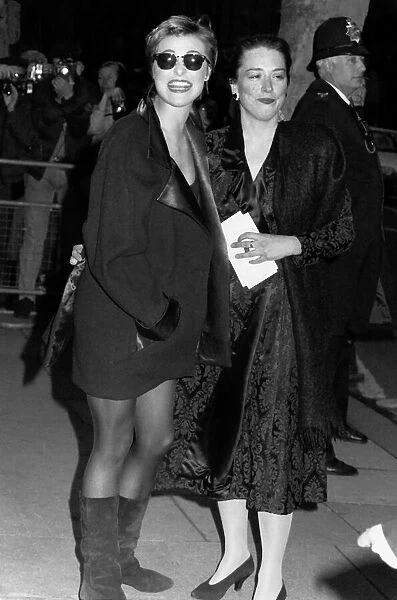 Amanda Donohoe British actress in April 1989, at film premiere of Burning Secret