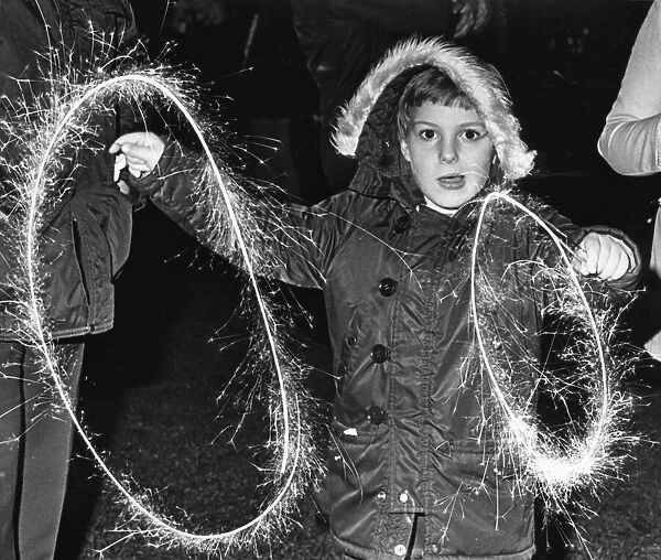 Andrew Backhouse aged 7 of Acklam seen here enjoying sparklers on bonfire night in