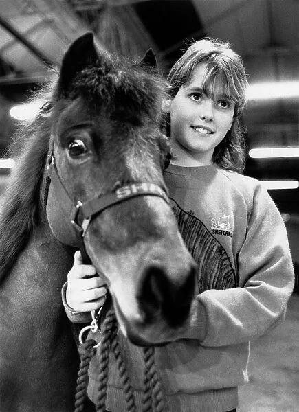Animals - Children with Horses. December 1987 P000489