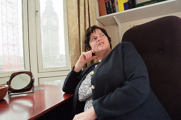 Ann Widdecombe in her Perliament office. Pictured the day after she spoke out against