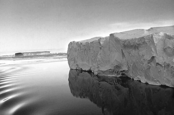 Antarctica Iceberg in the ocean cold ice snow freezing 1950s