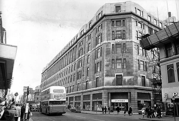 Argyle Street Glasgow Lewiss department store Circa 1973
