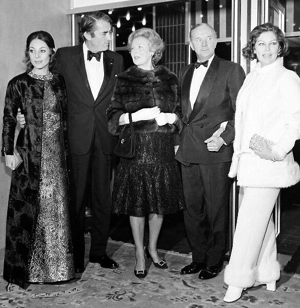 Ava Gardner with Gregory Peck, his wife and friends - January 1970 Arriving