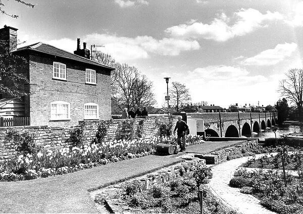 Bancroft Gardens in Stratford-on-Avon 15th April 1988