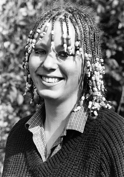 Banned hairstyle. Liz Peat with the hairstyle that broke the rules
