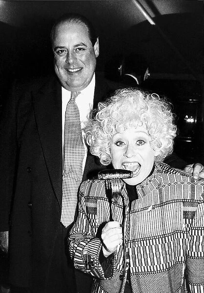 Barbara Windsor Actress Carry On Films with the food minister Nicholas Soames at
