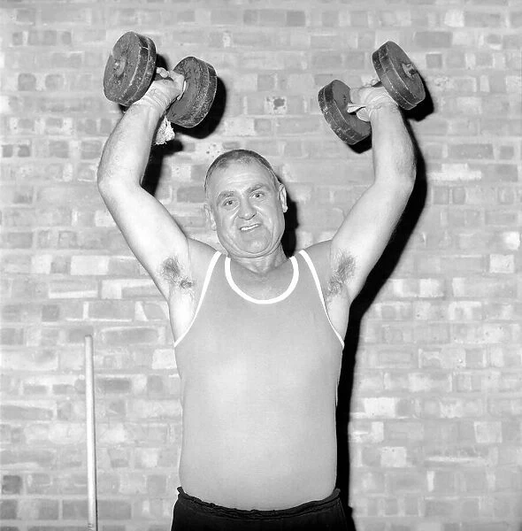 Bare Knuckle Boxer: Donny 'The Bull'Adams seen here in training. October 1975