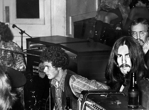 Beatle George Harrison makes his first concert appearance since 1966 - in Birmingham Town