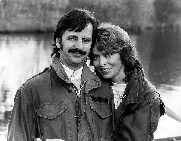 Former Beatles drummer Ringo Starr with Wife Barbara November 1981
