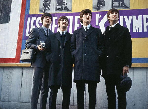 The Beatles Pop Group in Paris Members of the band left to right: Paul McCartney