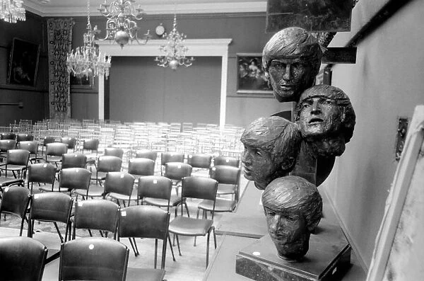 The Beatles sculpture on snow up for auction at Sothebys. July 1969 Z06735-002