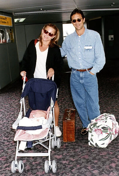 Belinda Carlisle August 1992 Singer at London Heathrow Airport