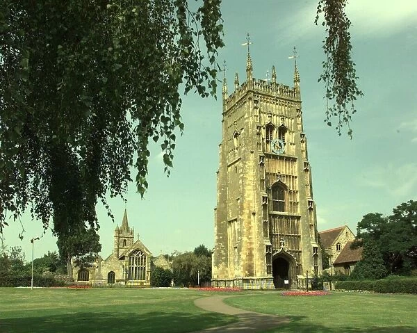 The Bell Tower in Abbey Park, Evesham. August 1997