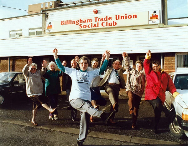Billingham Trade Union Social Club. Team members enjoy another charity fund raising