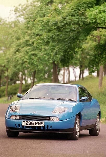 Blue Fiat Coupe car May 1999