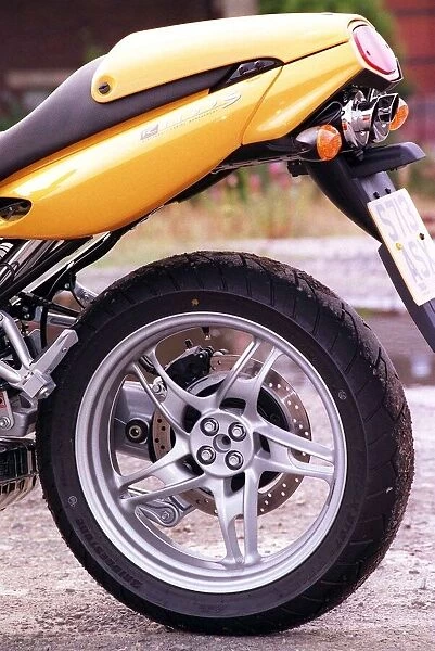 BMW 1100 Motorcycle Road Record September 1998 yellow motorbike motoring supplement