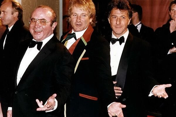 Bob hoskins ACtor with Co-Actors Robin Williams and Dustin Hoffman from the Film "