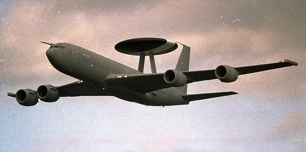 A Boeing E3 Sentry AWAC Airborne Early Warning Radar Aircraft E